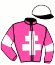 casaque portée par Tavernier Mme M. jockey du cheval de course KALONE DE MORGANE, information pmu ZETURF