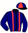 casaque portée par Nivard F. jockey du cheval de course L'ETOILE DE GINAI, information pmu ZETURF