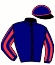 casaque portée par Rochard B. jockey du cheval de course KENNETH DU CLOS, information pmu ZETURF
