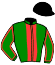 casaque portée par Audebert L. jockey du cheval de course INTACT DU TERTRE, information pmu ZETURF