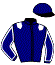 casaque portée par Collette A. jockey du cheval de course JET MESLOIS, information pmu ZETURF