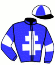 casaque portée par Haghighat Mme R. jockey du cheval de course HECTOR DES BUTTES, information pmu ZETURF
