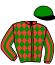 casaque portée par Coppens B. jockey du cheval de course JASONIA DANICA, information pmu ZETURF