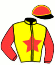casaque portée par Chenu C. jockey du cheval de course JADE DE DAIDOU, information pmu ZETURF