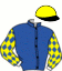 casaque portée par Raffin E. jockey du cheval de course ERIC THE EEL, information pmu ZETURF casaque portée par Raffin E. jockey du cheval de course ERIC THE EEL, information pmu ZETURF