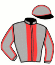 casaque portée par Abrivard L. jockey du cheval de course HANNA DES MOLLES, information pmu ZETURF