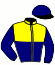 casaque portée par Chapdelaine F. jockey du cheval de course FRANKLIN STAR, information pmu ZETURF