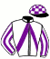 casaque portée par Robin F. jockey du cheval de course FEE D'AMARO, information pmu ZETURF