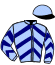casaque portée par Le Beller T. jockey du cheval de course LEONIE DE L'ECLAIR, information pmu ZETURF
