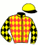 casaque portée par Ernault A. jockey du cheval de course KARMA POLICE, information pmu ZETURF