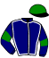 casaque portée par Fauchon Mlle L. jockey du cheval de course KELLY DES LUCAS, information pmu ZETURF