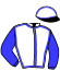 casaque portée par Rousseau N. jockey du cheval de course JOYCE D'AVEZE, information pmu ZETURF