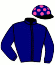 casaque portée par Velany A. jockey du cheval de course JOKE BLUE, information pmu ZETURF