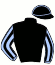 casaque portée par Lamy A. jockey du cheval de course IDO MENDY, information pmu ZETURF