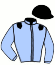 casaque portée par Hardy Mlle Noé. jockey du cheval de course GINKGO ROCQ, information pmu ZETURF