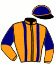 casaque portée par Cerisier J. jockey du cheval de course LAQUILA WOOD, information pmu ZETURF