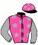 casaque portée par Roger Mlle Cl. jockey du cheval de course JASMINE DU BOCAGE, information pmu ZETURF