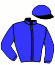 casaque portée par Bazire N. jockey du cheval de course VESNA, information pmu ZETURF