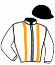 casaque portée par Meme B. jockey du cheval de course APAULSTAR (FR), information pmu ZETURF