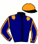 casaque portée par Nivard F. jockey du cheval de course DEXTER DES BAUX (FR), information pmu ZETURF