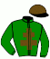 casaque portée par Izzo M. jockey du cheval de course CHOUKI DU BANNEY (FR), information pmu ZETURF