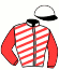 casaque portée par Izzo M. jockey du cheval de course ECLAIR STAR (FR), information pmu ZETURF