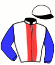 casaque portée par Martens C. jockey du cheval de course IMPITOYABLE (FR), information pmu ZETURF