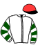 casaque portée par Mangione R. jockey du cheval de course SAYANN (FR), information pmu ZETURF