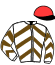 casaque portée par Crastus A. jockey du cheval de course MEVALIK (FR), information pmu ZETURF