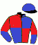 casaque portée par Psaradakis Ioa. jockey du cheval de course APLEKTON (IE), information pmu ZETURF