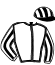 casaque portée par Molins Mlle A. jockey du cheval de course FERSEN (FR), information pmu ZETURF