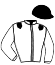 casaque portée par Eyquem Jb. jockey du cheval de course ARGYRON (IE), information pmu ZETURF