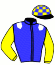 casaque portée par Duporte Mlle A. jockey du cheval de course MEZIDON (FR), information pmu ZETURF