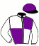 casaque portée par Repichet P. jockey du cheval de course ESTOURNEL MOURIEZ (FR), information pmu ZETURF