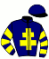 casaque portée par Mourice R. jockey du cheval de course DJEMBE DU PONT (FR), information pmu ZETURF