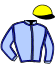 casaque portée par Stefano S. jockey du cheval de course HERMIONE TURGOT (FR), information pmu ZETURF