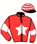 casaque portée par Alexandre D. jockey du cheval de course FLAMENCA DE KACY (FR), information pmu ZETURF