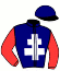 casaque portée par Gout R. jockey du cheval de course ILLICO DE CASTELLE (FR), information pmu ZETURF