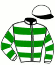 casaque portée par Locqueneux D. jockey du cheval de course GLASGOW CITY (FR), information pmu ZETURF