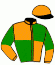 casaque portée par Feron J. Ch. jockey du cheval de course FESTIMATA (FR), information pmu ZETURF