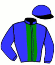 casaque portée par Locqueneux D. jockey du cheval de course FOSTER WOOD (FR), information pmu ZETURF