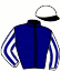 casaque portée par Feron J. Ch. jockey du cheval de course GAIAC D'AVIGNERE (FR), information pmu ZETURF
