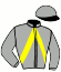 casaque portée par Derieux R. jockey du cheval de course GANG OF NEW YORK (FR), information pmu ZETURF