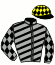 casaque portée par Oyer Mlle S. jockey du cheval de course CROCK DU VAUTOUR (FR), information pmu ZETURF
