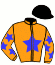 casaque portée par Feron J. Ch. jockey du cheval de course GLINKA FAFA (FR), information pmu ZETURF