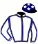casaque portée par Garcia L. jockey du cheval de course ELAN BAROQUE (FR), information pmu ZETURF