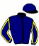 casaque portée par Guelpa J. jockey du cheval de course CONCERTO ROYAL (FR), information pmu ZETURF