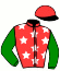casaque portée par Abrivard Mlle J. M. jockey du cheval de course EL CAMINO DE LOU (FR), information pmu ZETURF