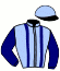 casaque portée par Mortagne N. jockey du cheval de course IT'S EASY (FR), information pmu ZETURF
