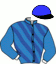 casaque portée par Guelpa J. jockey du cheval de course ENCANTO, information pmu ZETURF